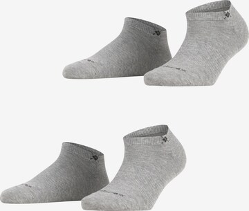 BURLINGTON Ankle Socks 'Everyday 2-Pack' in Grey: front