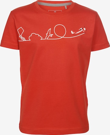 ELKLINE T-Shirt 'HUCKEPACK' in Orange: front