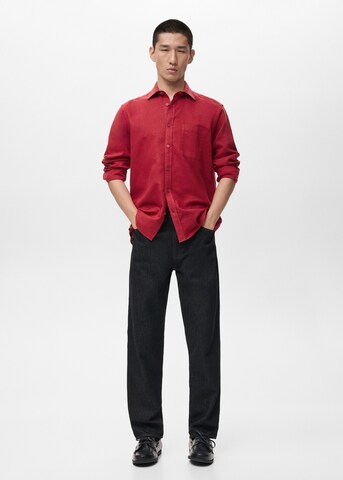 MANGO MAN Regular fit Button Up Shirt 'Avispa-h' in Red