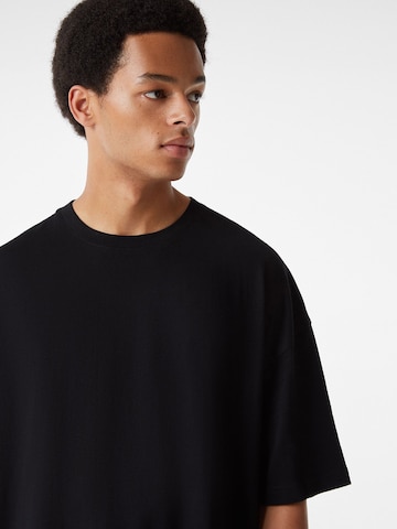 Bershka Tričko - Čierna