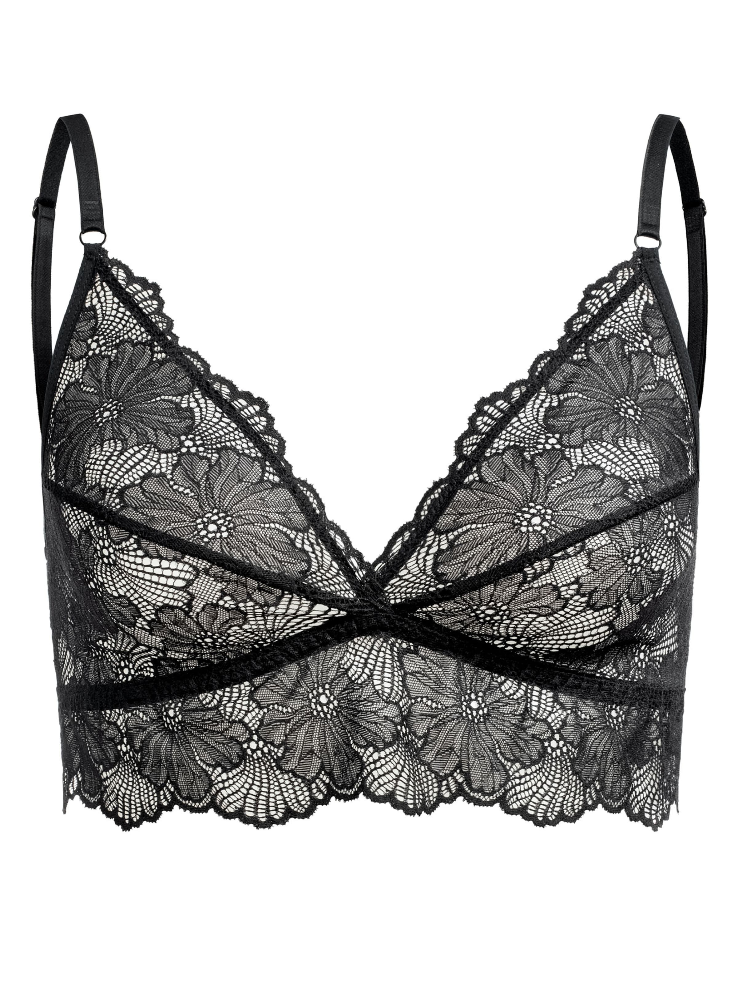 Bustier Soutien-gorge Erlich Textil en noir : devant