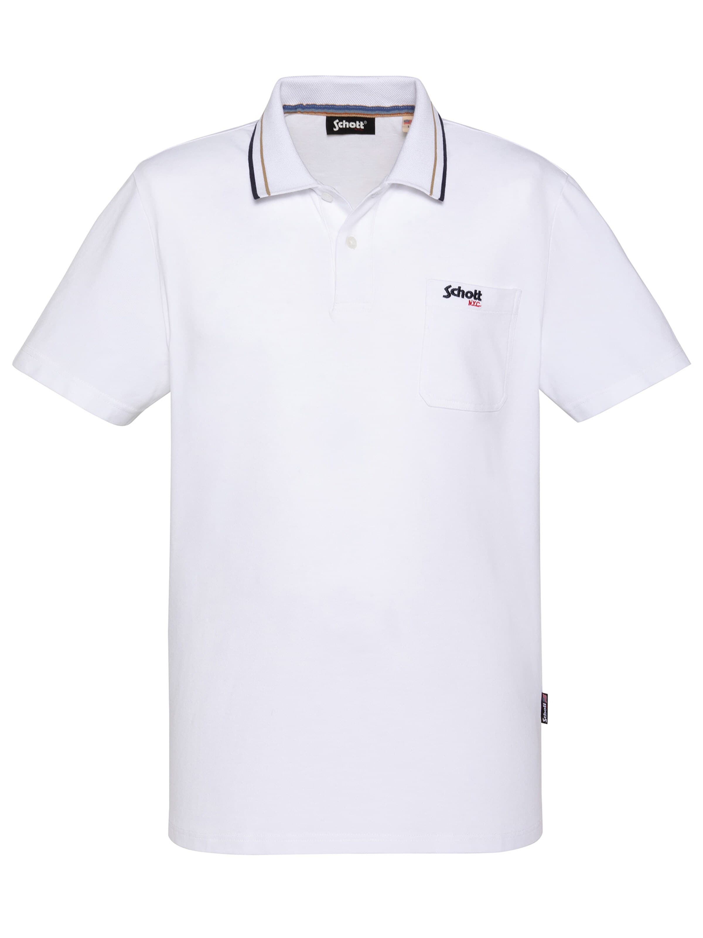 Schott NYC Shirt‌‌‌ in Weiß: Vorderseite