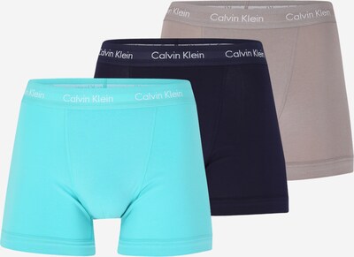 Calvin Klein Underwear Boxers en beige / bleu nuit / bleu néon / blanc, Vue avec produit