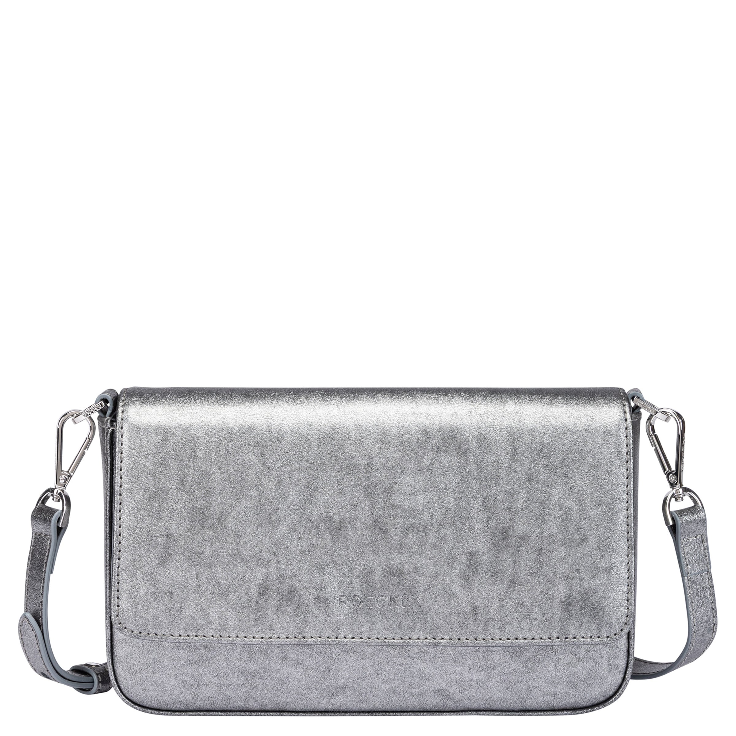 Roeckl Schoudertas 'EMILIE UMHÄNGETASCHE SMALL' in Zilver: voorkant