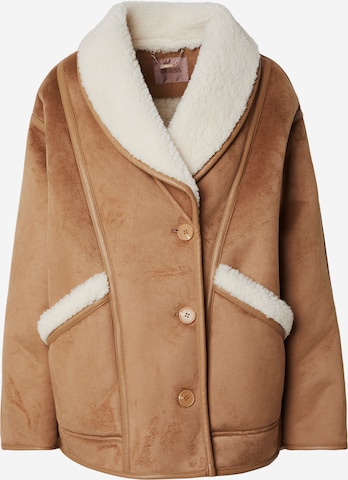 Geacă de iarnă 'FAUSTINE' de la GUESS pe maro: față