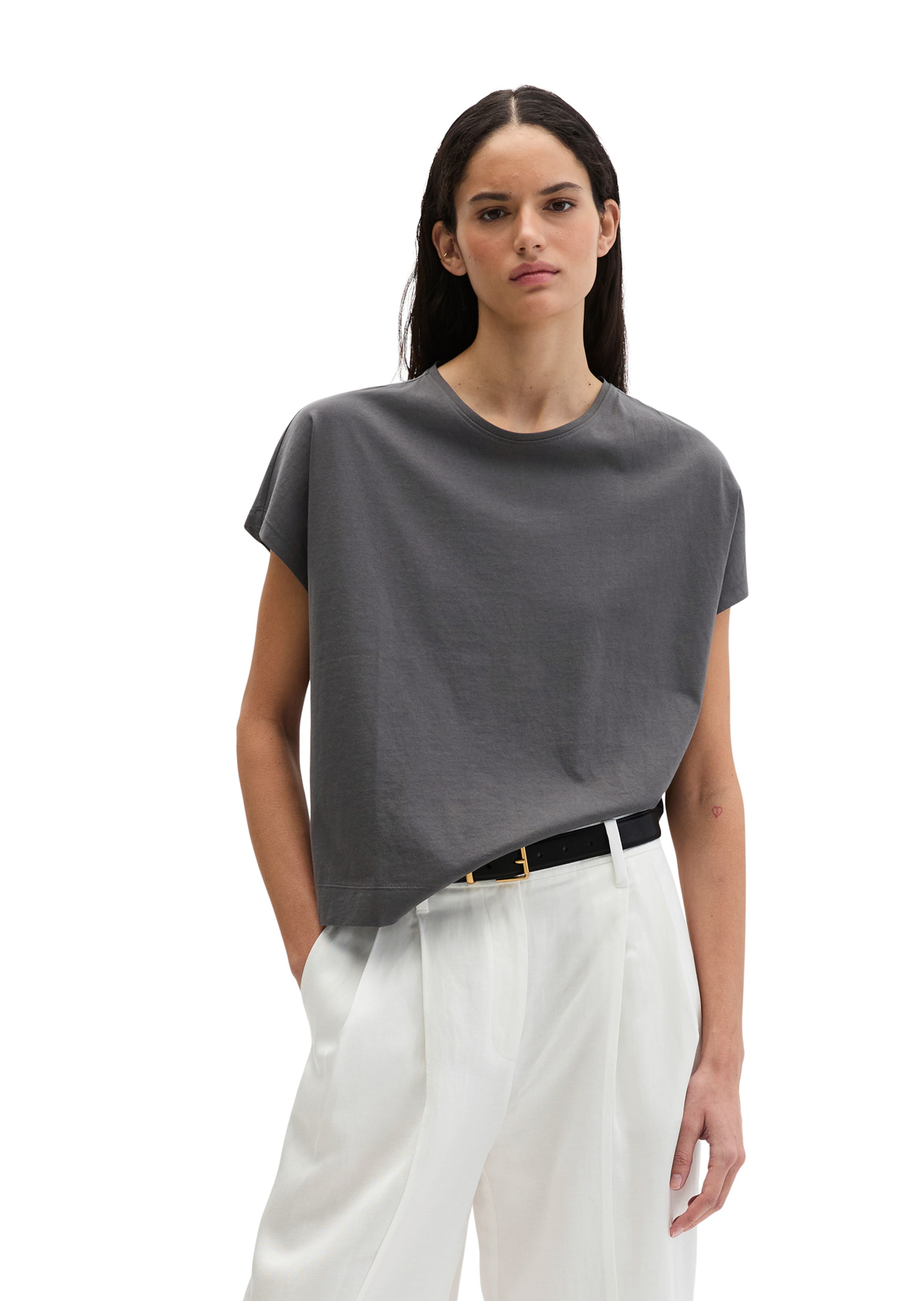 Marc O'Polo Shirt in Grey: front