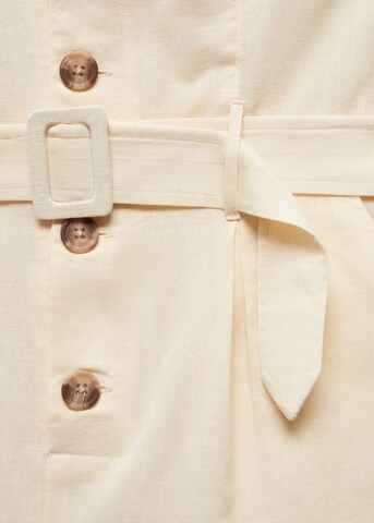 MANGO Regular Overalls 'Birkin' in Beige