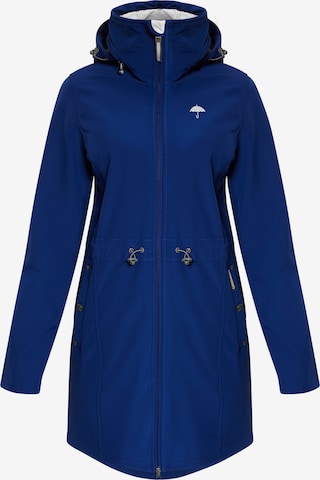 Manteau fonctionnel Schmuddelwedda en bleu : devant