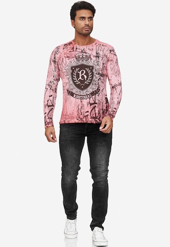 Rusty Neal Cooles Longsleeve mit angesagten Prints in Rot