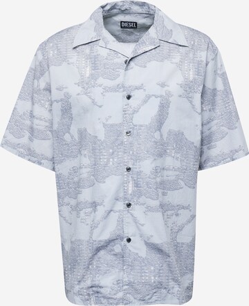 DIESEL Comfort fit Overhemd 'FRANK' in Grijs: voorkant