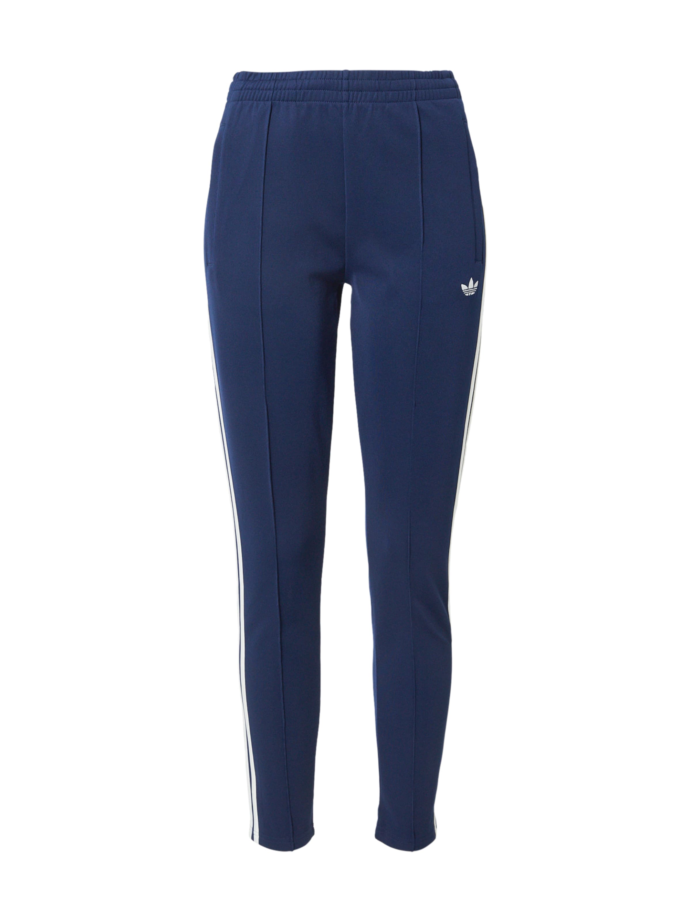 mėlyna ADIDAS ORIGINALS Prigludęs Kelnės 'Classic': priekis