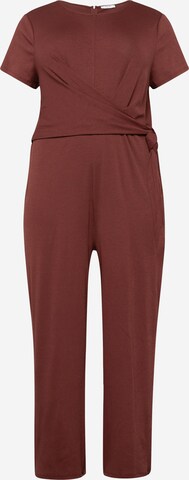 ABOUT YOU Curvy Jumpsuit 'Sissy' in Brown: front
