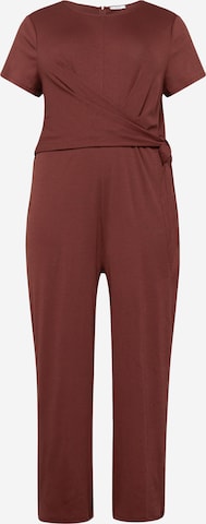 ABOUT YOU Curvy Jumpsuit 'Sissy' in Brown: front