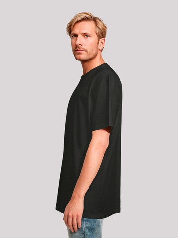 F4NT4STIC Shirt 'Kanagawa Welle Blue' in Zwart
