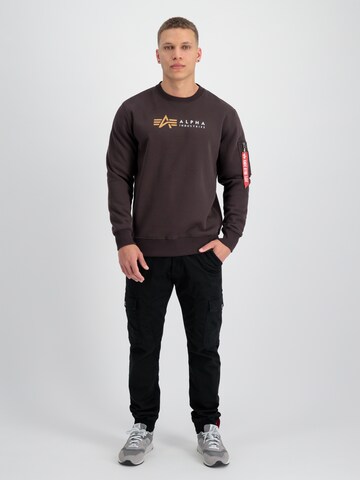 ALPHA INDUSTRIES Tréning póló - barna