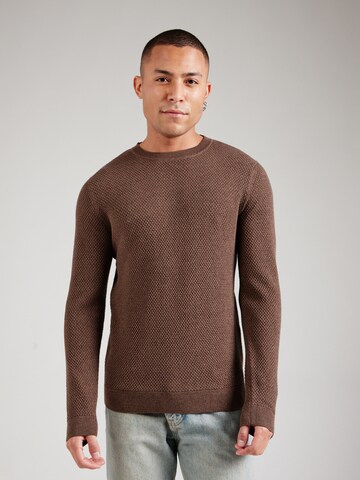Pullover 'JPRBLUNOAH' di Jack & Jones Premium in marrone: frontale
