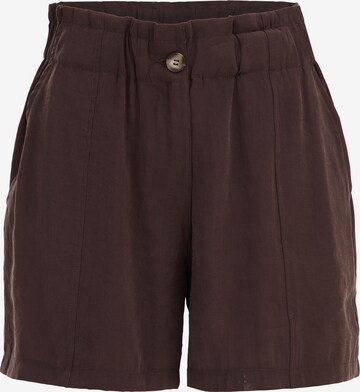 Loosefit Pantalon à pince WE Fashion en marron : devant