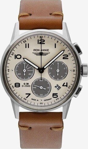 Iron Annie Analog Watch in Brown: front