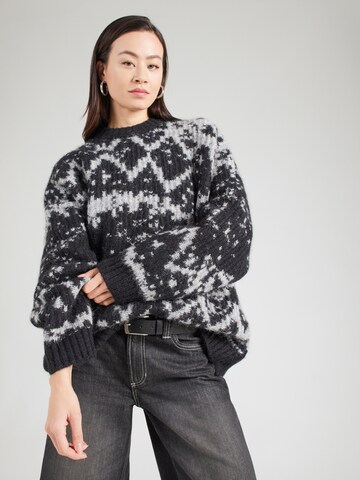 melns WEEKDAY Džemperis: no priekšpuses