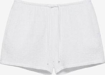 Pull&Bear Regular Housut 'PACIFIC' värissä valkoinen: etupuoli