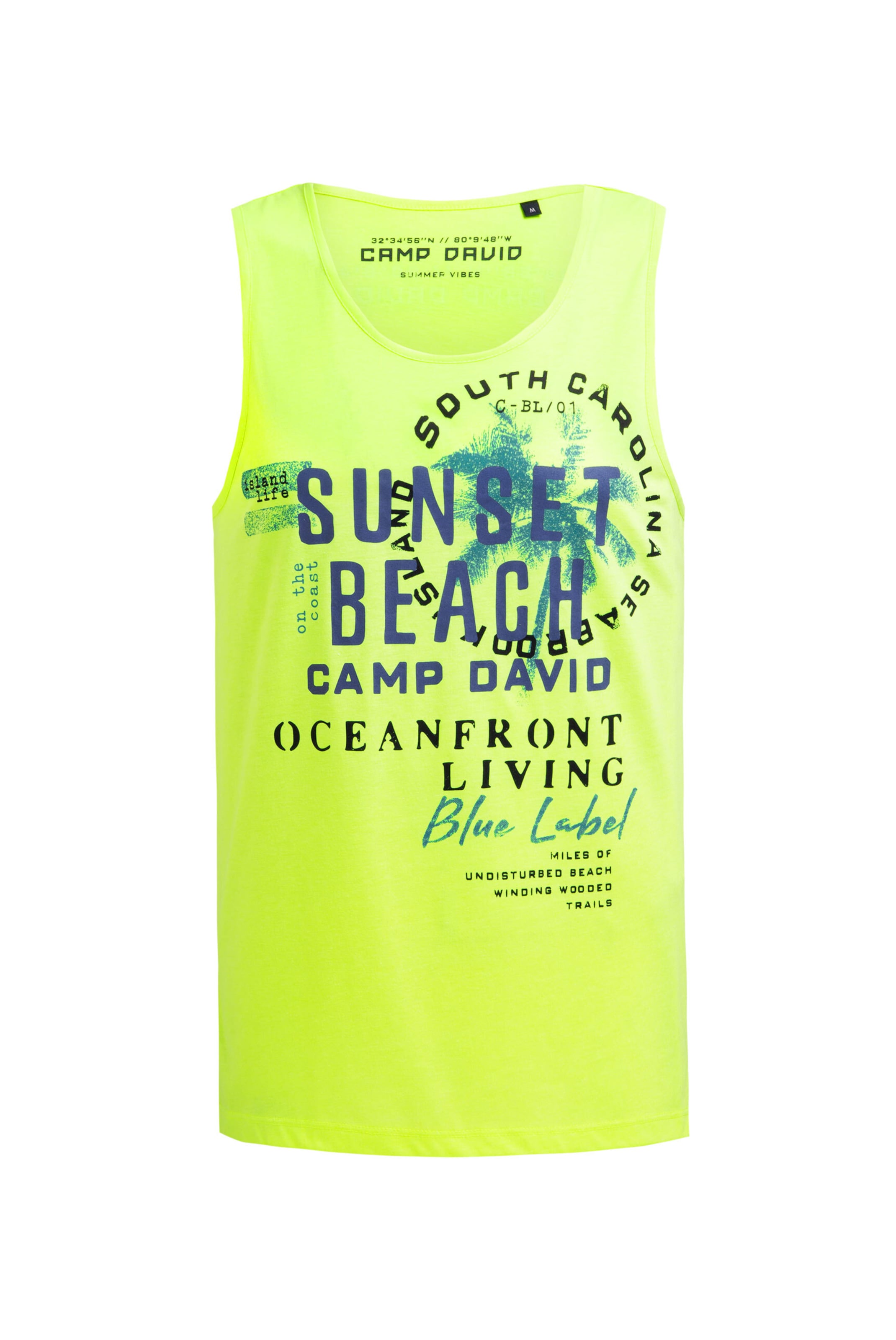 CAMP DAVID Shirt in Yellow: front