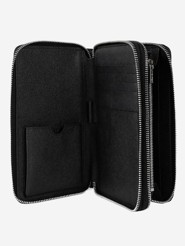 LANCASTER Paris Portemonnee 'Lancaster Portefeuille Cuir Compagnon Delphino' in Zwart