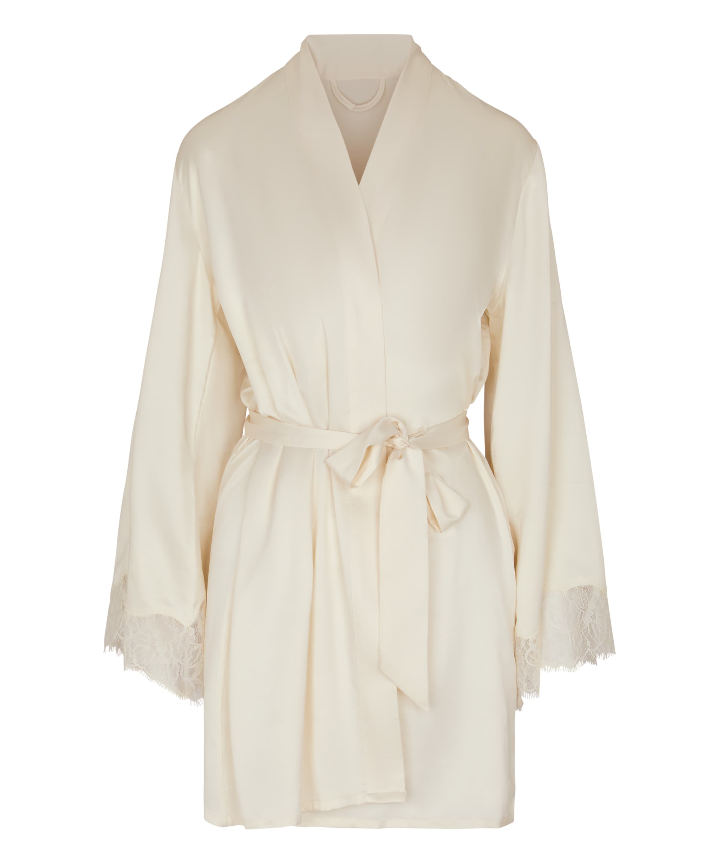 Hunkemöller Bathrobe short in White: front