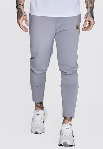 SikSilk Tapered Pants 'Essentials' in Grey: front