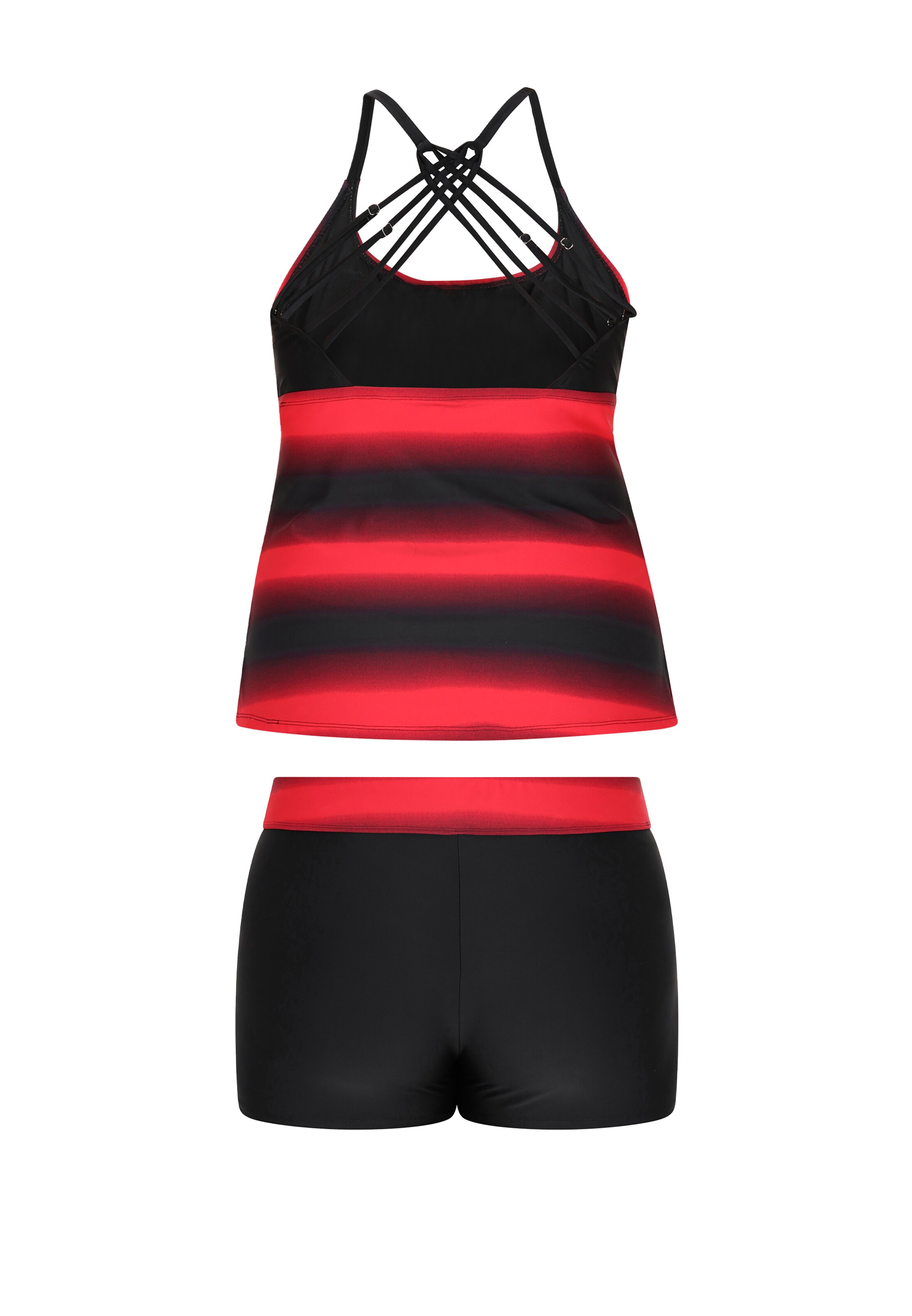 Bustier Tankini Usha en rouge