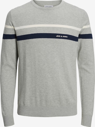 JACK & JONES - Pullover 'Emil' em cinzento: frente