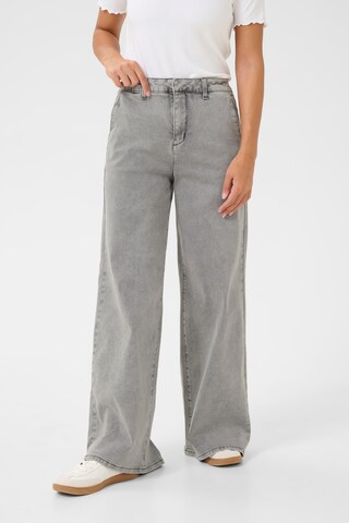 Cream Wide Leg Jeans 'Visti' i grå: forside