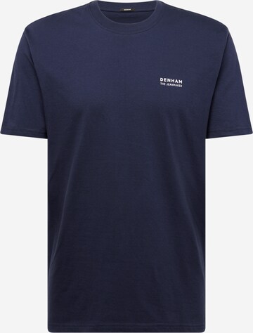 T-Shirt 'INDIGO FLOWER' DENHAM en bleu : devant