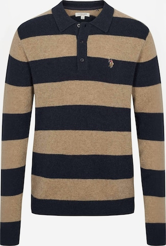 U.S. POLO ASSN. Overhemd ' UMEthan ' in Blauw: voorkant