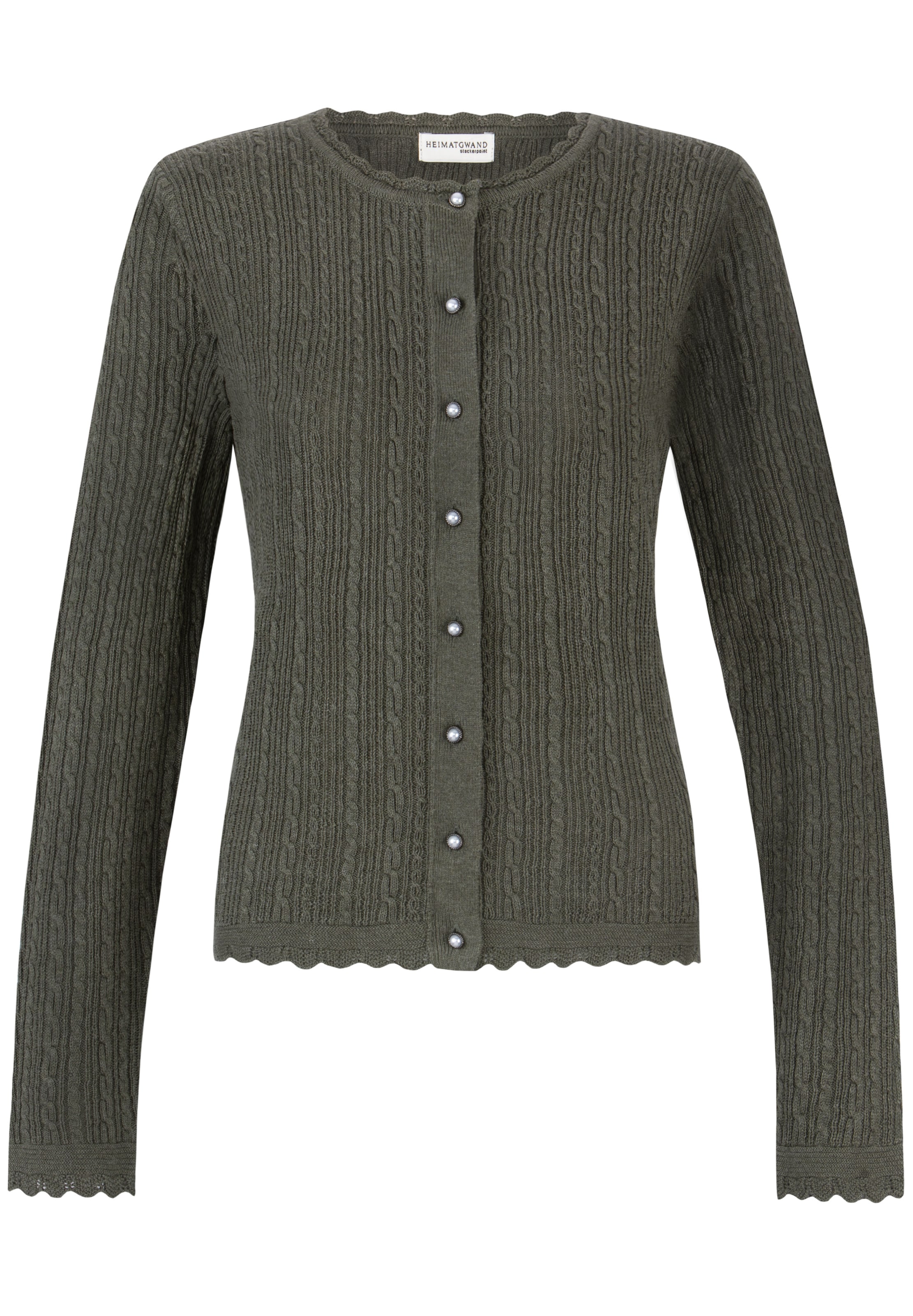 STOCKERPOINT Knit cardigan 'Jasmina' in Green: front