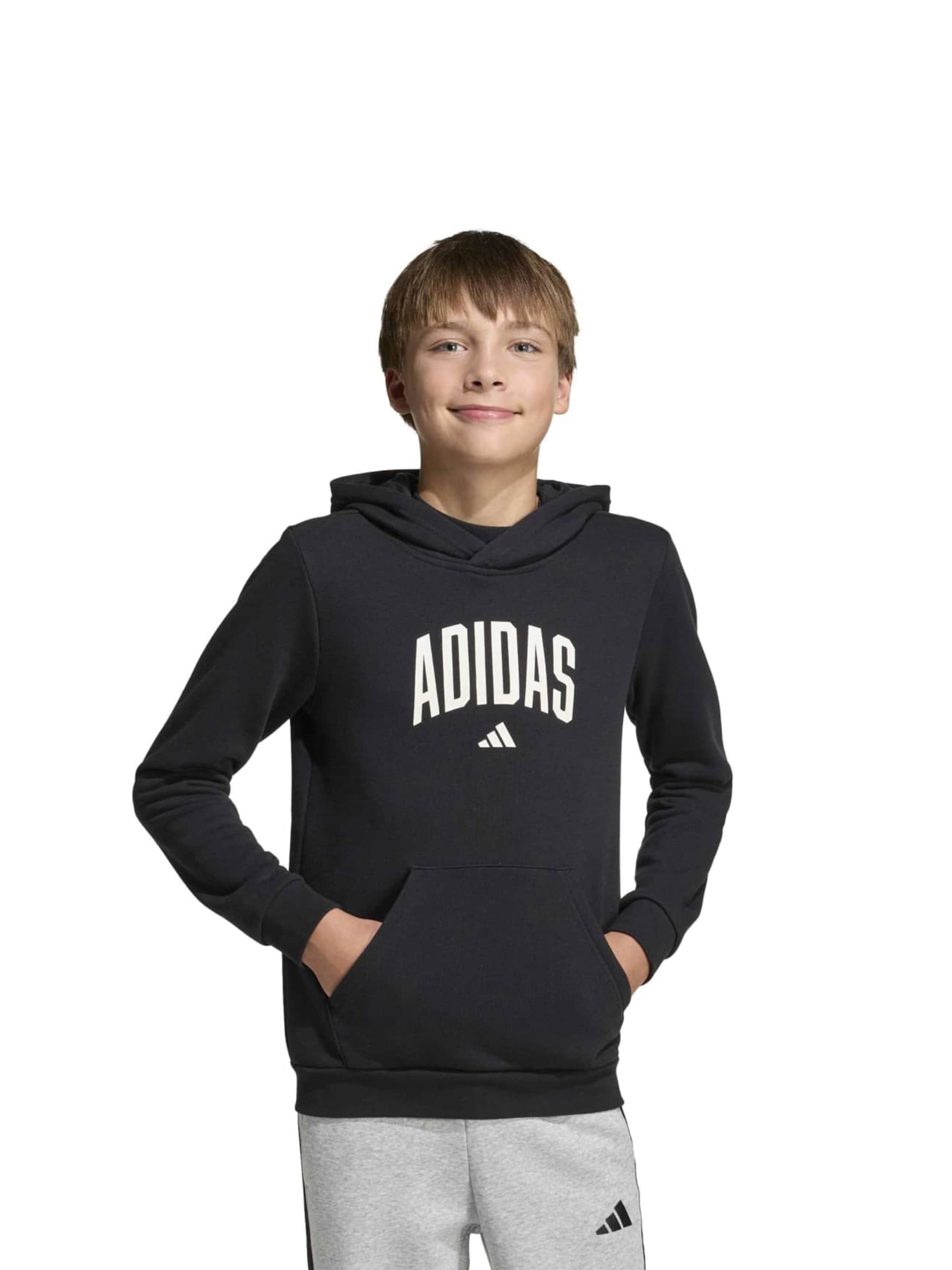 ADIDAS SPORTSWEAR Μπλούζα φούτερ σε μαύρο: μπροστά