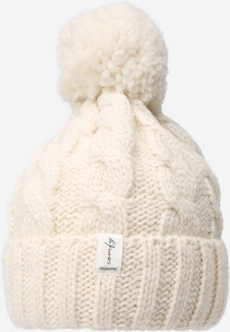 MAXIMO Beanie in White: front