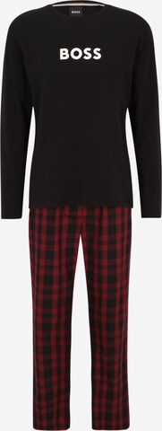 BOSS Pyjama lang 'Easy' in Rood: voorkant