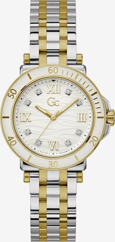 Montre à affichage analogique Gc Watches en or : devant