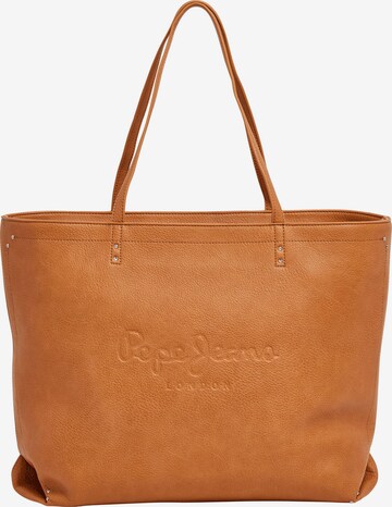 Pepe Jeans - Shopper 'BRIELLA' en marrón: frente