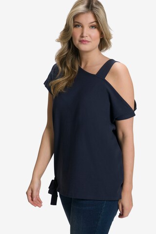 Ulla Popken Shirt in Blauw: voorkant