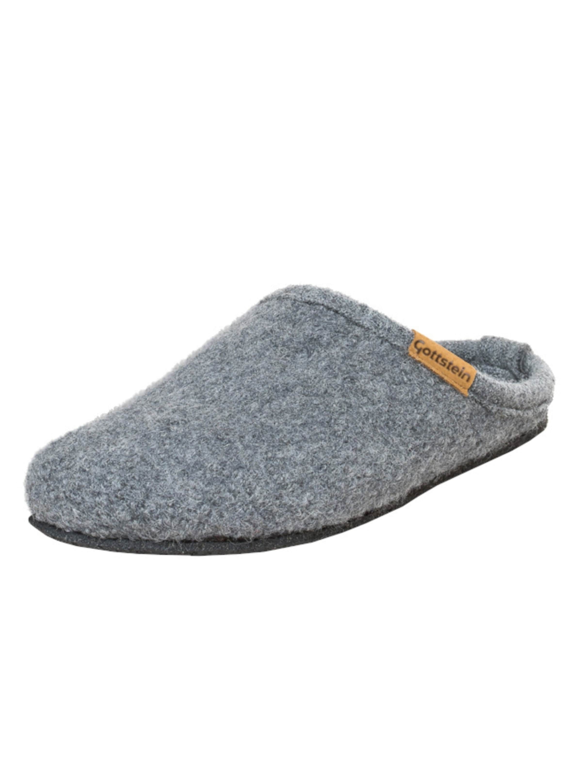 Gottstein Hausschuh 'Walkpantoffel Alpine Light'‌‌‌‌‌‌‌ in Grau: Vorderseite
