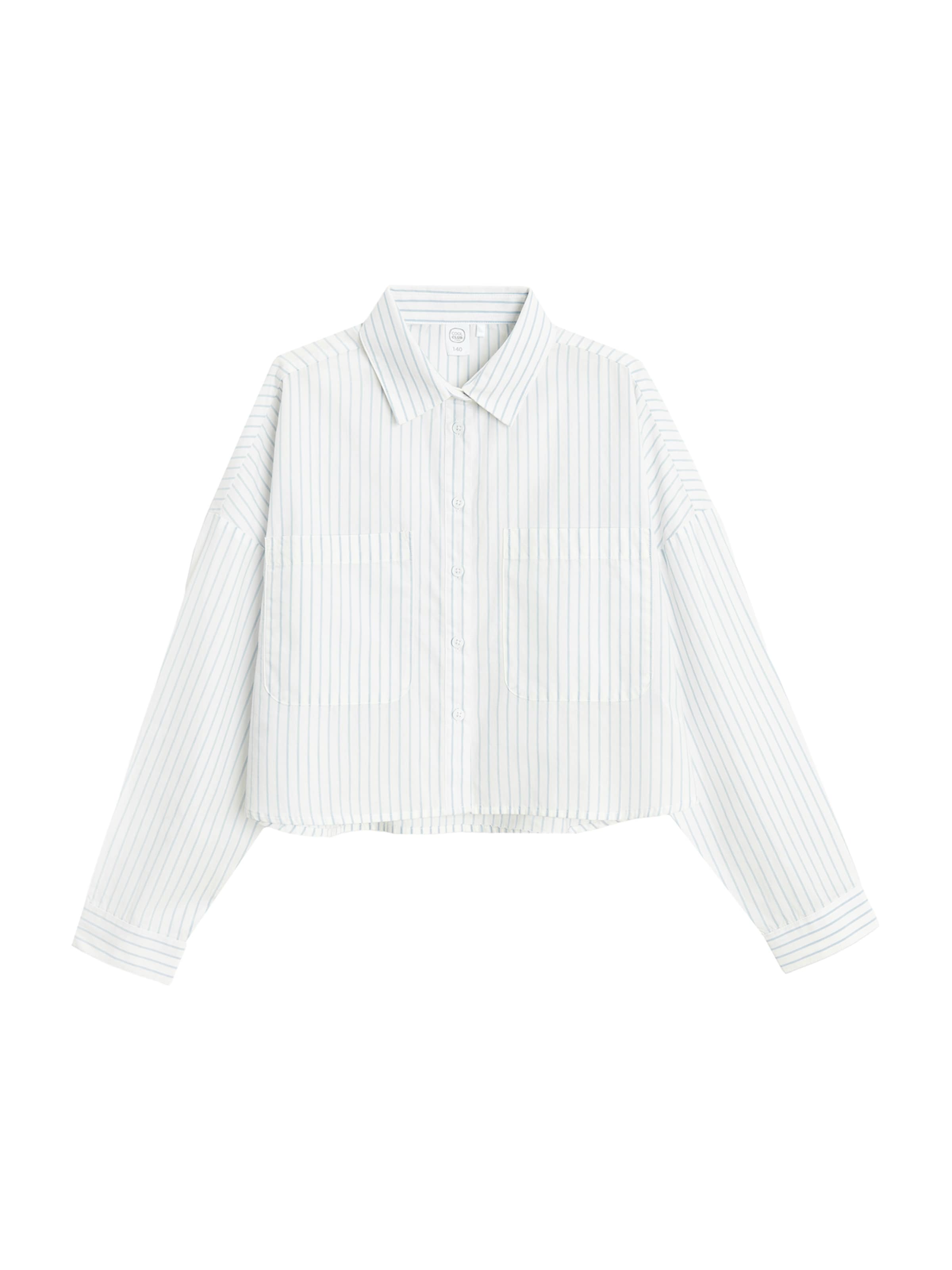 balts Cool Club Blūze: no priekšpuses