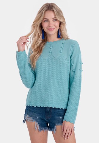 IZIA Trui in Blauw: voorkant