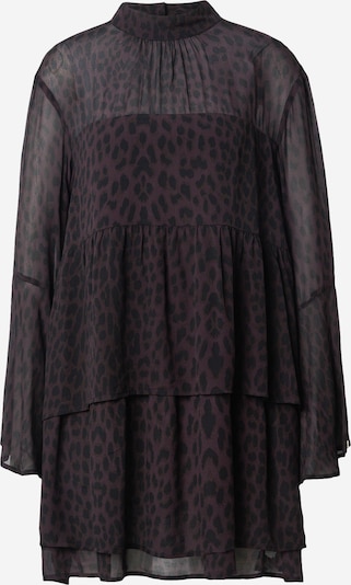 OH APRIL Haljina 'Lavinia' u tamno smeđa / patlidžan / crna, Pregled proizvoda