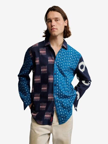 Desigual Regular fit Риза в синьо: отпред