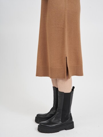 VILA Knit dress 'Ril' in Brown