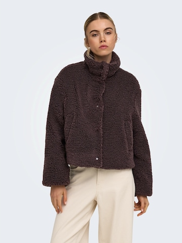 Veste en polaire 'ONLTORA' ONLY en marron : devant