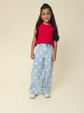 Looxs Revolution Wide leg Pants in Blue: front