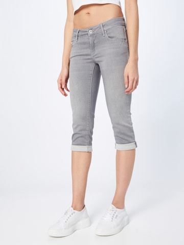 Mavi Slimfit Jeans 'Olivia' in Grijs: voorkant