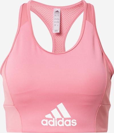 ADIDAS PERFORMANCE Sport-BH in pink / weiß, Produktansicht